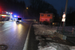 Nehoda na silnici první třídy číslo 14 v jablonecké ulici Podhorská