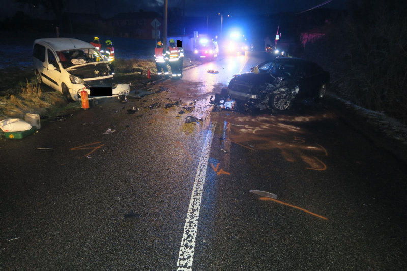 Nehoda dvou vozidel v Železném Brodě - Pelechově