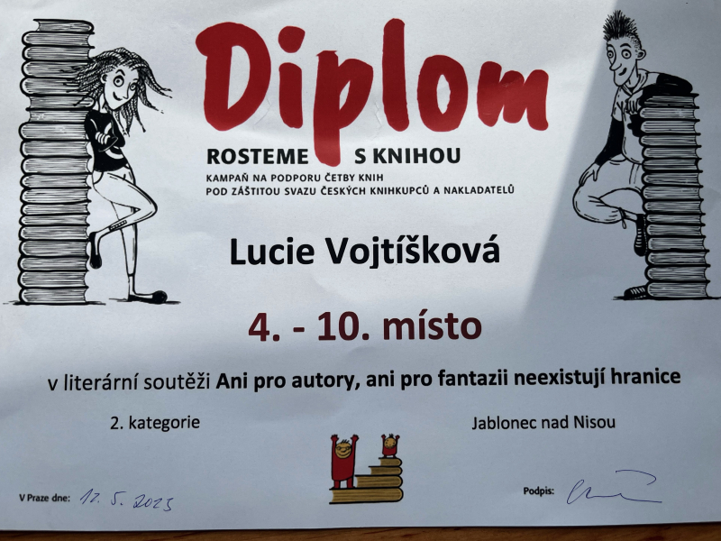 Lucie Vojtíšková na 28. mezinárodním knižním veletrhu a literárním festivalu v Praze. 