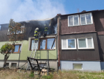 Hořel finský domek v Desné