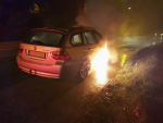 Požár osobního automobilu v Jablonci nad Nisou v ulici U Nisy