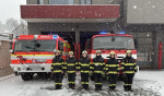 Minutu ticha drželi hasiči také na stanici v Tanvaldu