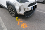 Dopravní nehoda v Jablonci nad Nisou na parkovišti u tržnice a křižovatky ulic 5. května a Tržní