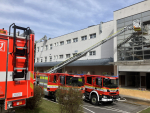 Zásah hasičů v areálu jablonecké nemocnice