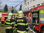 Zásah hasičů v areálu jablonecké nemocnice