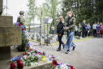 Pietní akt u rýnovického památníku válečných obětí