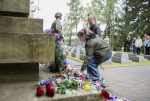 Pietní akt u rýnovického památníku válečných obětí