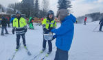 Policejní skihlídky na sjezdovkách pod Ještědem
