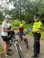 Preventivní policejní akce na cyklostezkách v Chrastavě a Železném Brodě