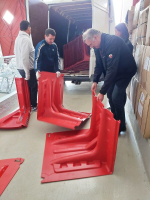 Předané mobilní protipovodňové zábrany