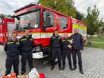 Družstvo ze stanice Jablonec nad Nisou na soutěži ve vyprošťování v Praze