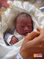 Mamince Kateřině Fialové udělal před chvílí velkou radost Ondrášek Fiala narozený 28. června 2011 odpoledne.