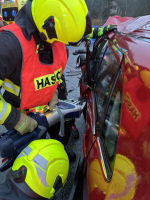 Dopravní nehoda na komunikaci I/65 u Rychnova u Jablonce