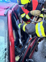 Dopravní nehoda na komunikaci I/65 u Rychnova u Jablonce