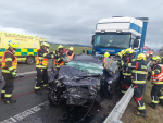 Tragická dopravní nehoda na komunikaci I/35 vedoucí do Hrádku nad Nisou