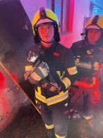 Zásah hasičů požáru v rodinném domě v Rychnově u Jablonce nad Nisou