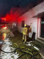 Zásah hasičů požáru v rodinném domě v Rychnově u Jablonce nad Nisou