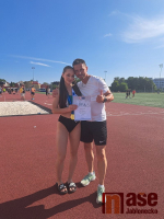 Klára Kaděrová s trenérem Jiřím Randákem