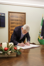 Prezidentský pár zahájil druhý den návštěvy Libereckého kraje na jablonecké radnici