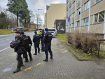 Policisté dohlíželi v okolí ubytovny Neptun na klid a veřejný pořádek