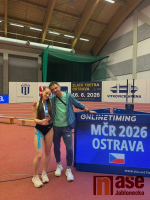 Klára Kaděrová s trenérem Jiřím Randákem