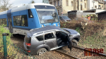 Srážka vlaku s osobním automobilem v Jablonci nad Nisou