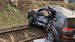 Srážka vlaku s osobním automobilem v Jablonci nad Nisou