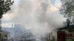 Požár v objektu bývalé pily v Krásné - Pěnčíně